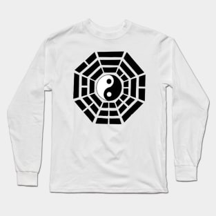 Pakua - Yin Yang and Eight Trigrams (Black) Long Sleeve T-Shirt